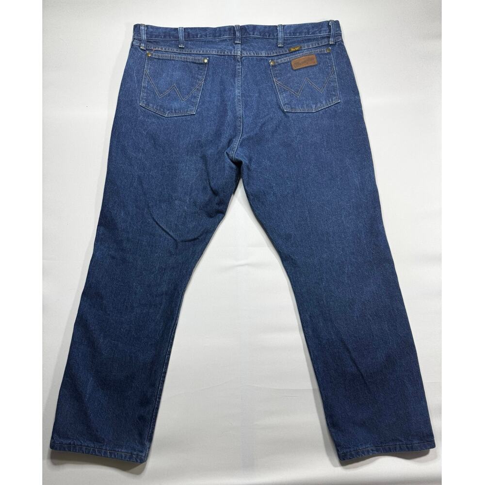 Wrangler 47MWZ Men's Regular Fit Straight Leg Western Blue Jeans - Size 42x30* - Picture 2 of 5